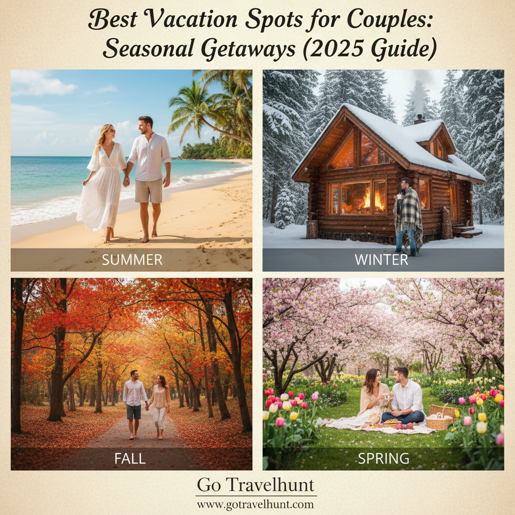 Best Vacation Spots for Couples: Seasonal Getaways